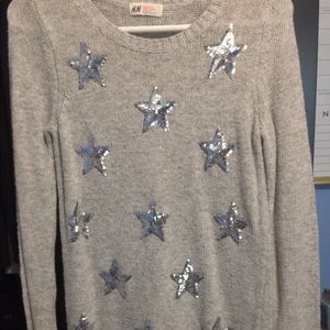 H&M Sparkly Star Sweater